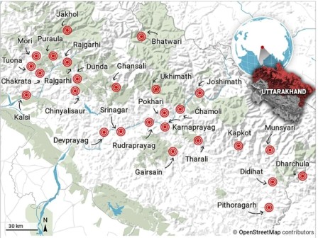 Glacial Lake Outburst in Uttarakhand